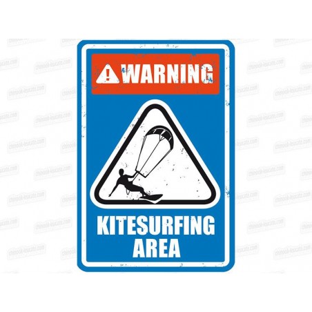 chinook-leucate.com Plaque métal Leucate KITESURFING (big)