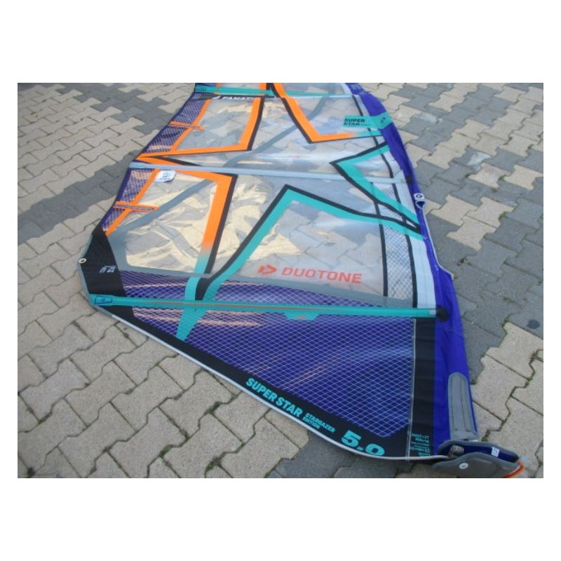 Voile Windsurf TEST Duotone SUPER STAR 5 m² 2021 Stargazer Edition