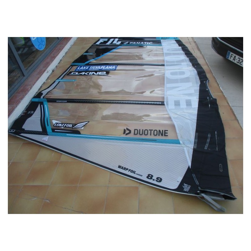 Voile Windsurf occasion Duotone WARP FOIL 8,9 m² 2021 COURSE