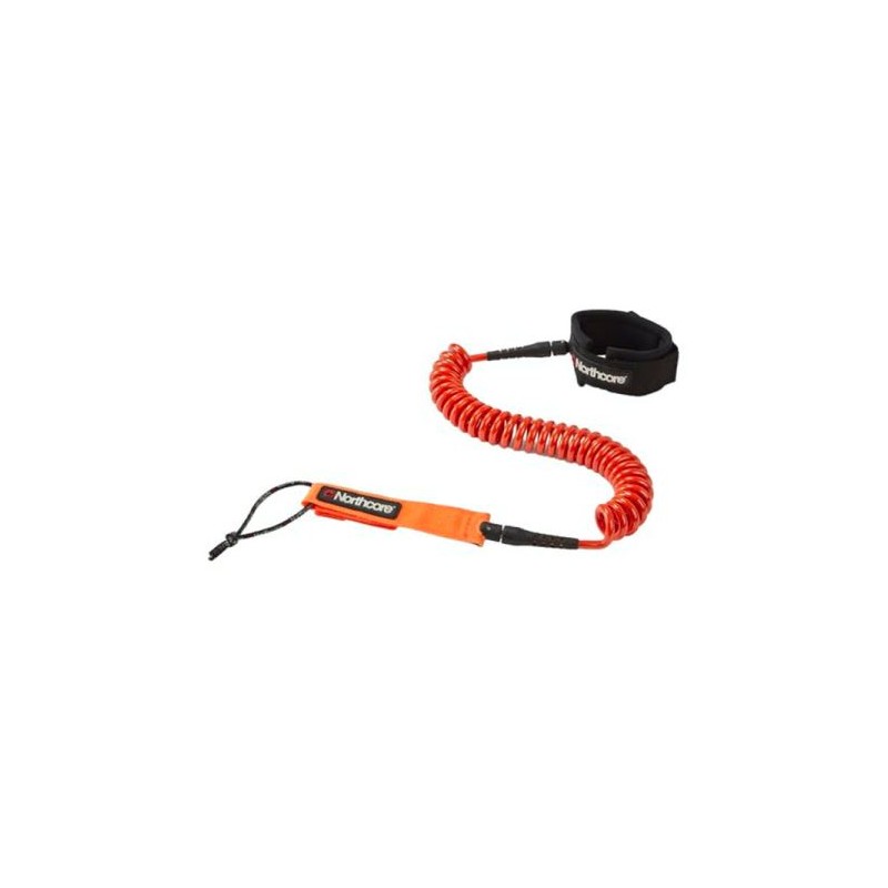Northcore COILED SUP LEASH 10' ORANGE