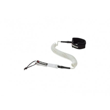 Northcore COILED SUP LEASH 10' WHITE