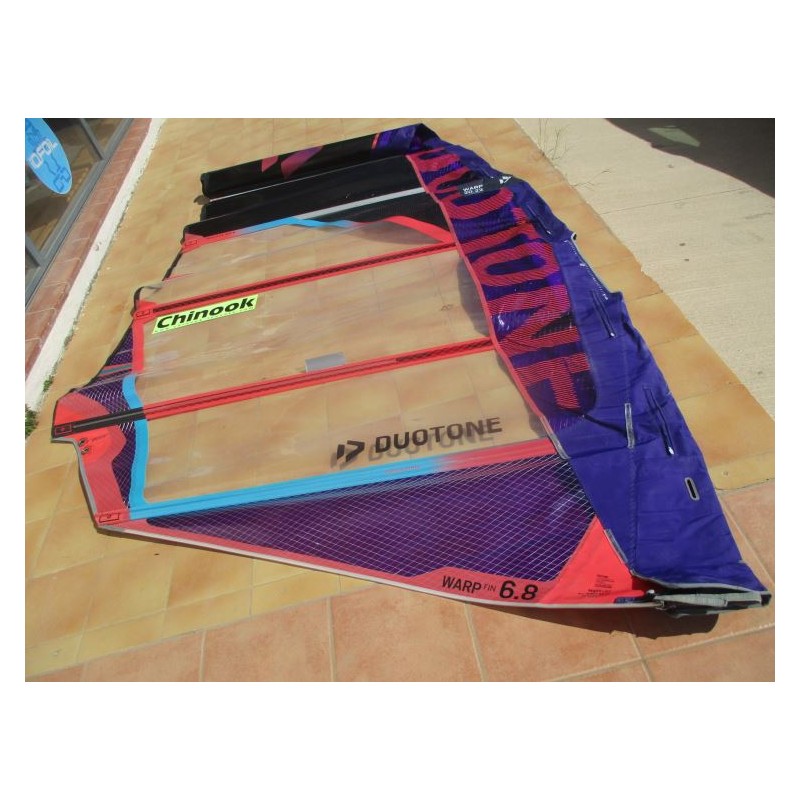 Voile Windsurf occasion Duotone WARP FIN 6,8 m² 2022