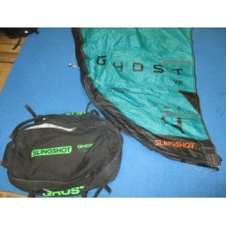 Aile nue Kitesurf TEST Slingshot GHOST V2 4 m² 2022 Blue
