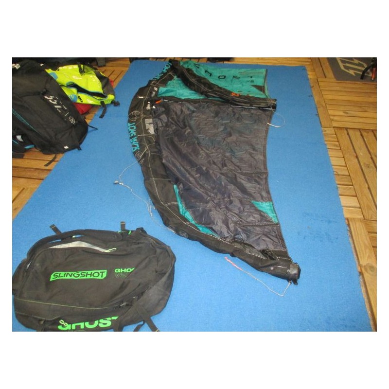 Aile nue Kitesurf TEST Slingshot GHOST V2 4 m² 2022 Blue