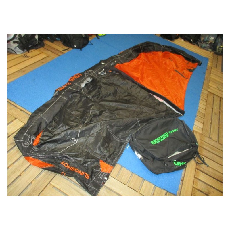 Aile nue Kitesurf TEST Slingshot GHOST V2 4 m² 2022 Orange