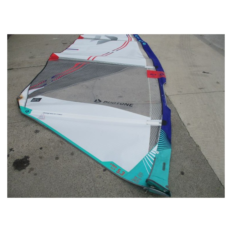 Voile Windsurf occasion Duotone Super Hero SLS 5,3 m² 2024 WHITE
