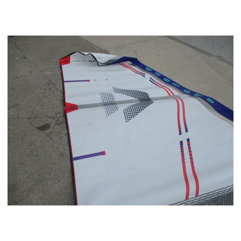 Voile Windsurf occasion Duotone Super Hero SLS 5,3 m² 2024 WHITE