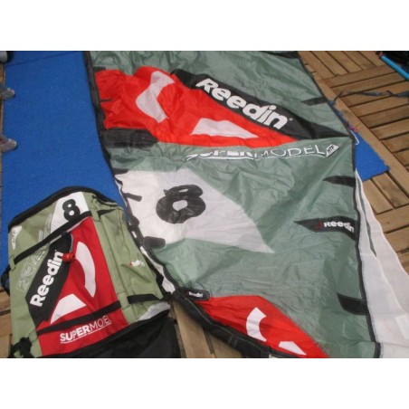 Aile nue Kitesurf occasion Reedin SuperModel HTF 8 m² 2023 CC3 - Lunar Rock