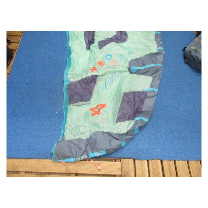 Aile nue Kitesurf occasion Duotone Neo 4 m² 2023 C29 mint/blue