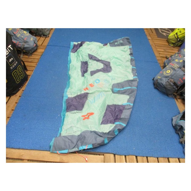 Aile nue Kitesurf occasion Duotone Neo 4 m² 2023 C29 mint/blue