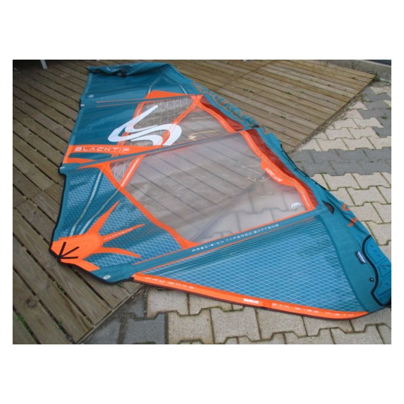 Voile Windsurf occasion Simmer BLACKTIP 4,2 m² 2022 petrol/blue