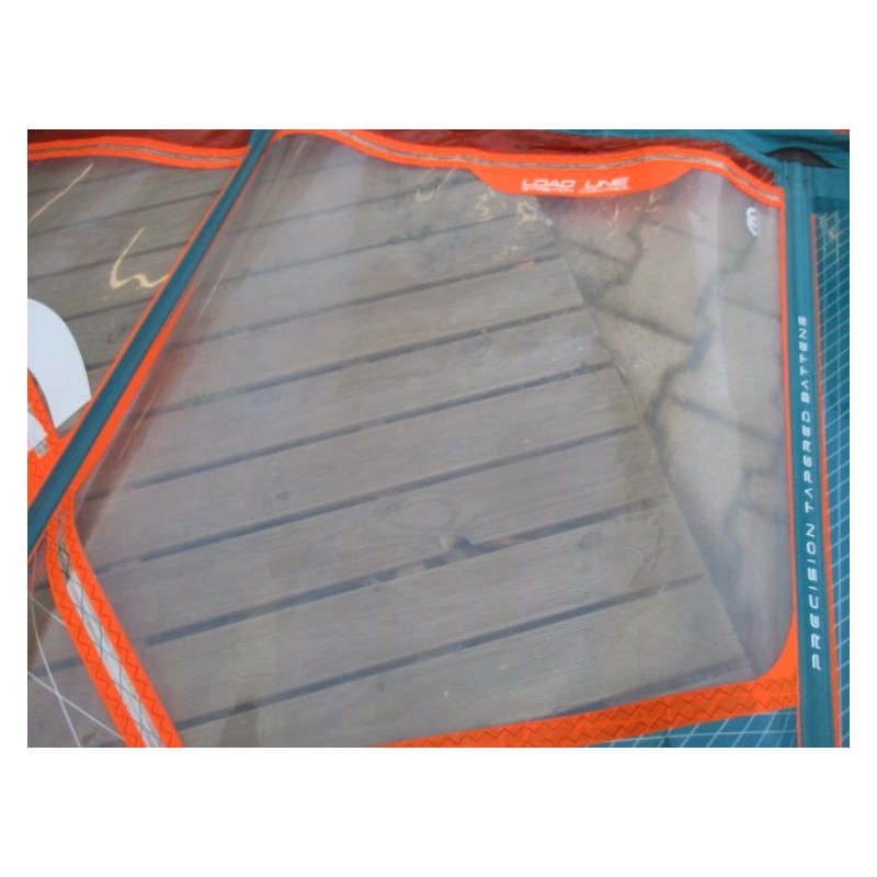 Voile Windsurf occasion Simmer BLACKTIP 4,2 m² 2022 petrol/blue