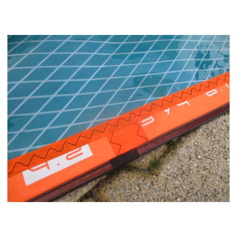 Voile Windsurf occasion Simmer BLACKTIP 4,2 m² 2022 petrol/blue
