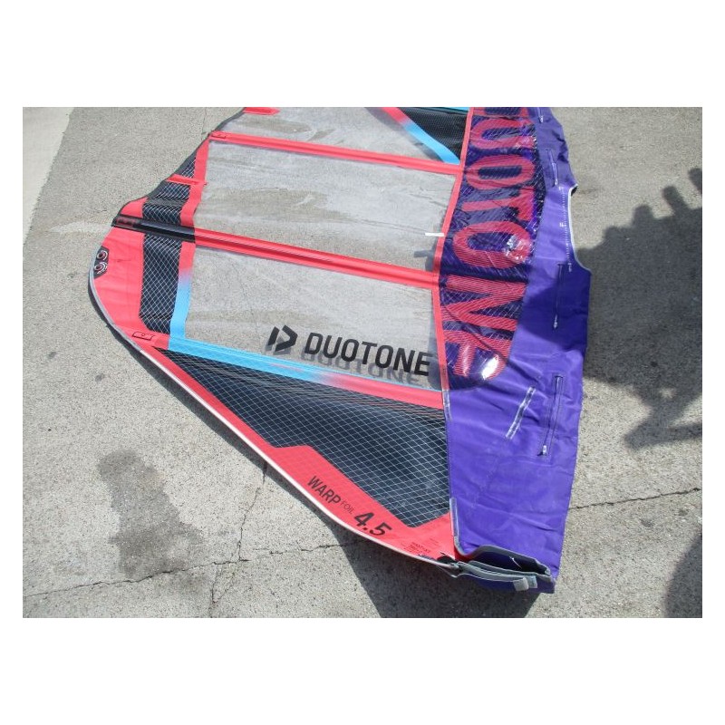 Voile Windsurf occasion Duotone Warp_Foil 4,5 m² 2022 black-berry