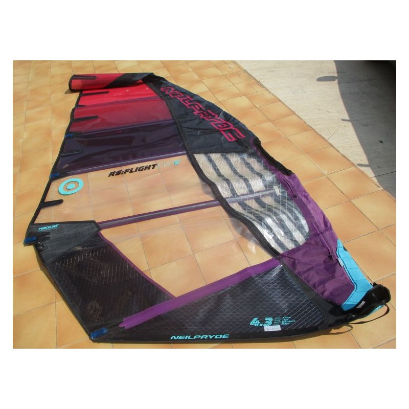 Voile Windsurf occasion Neilpryde RS Flight Evo V 4,3 m² 2024