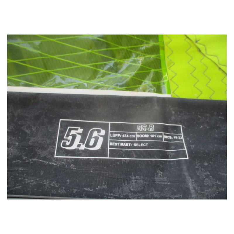 Voile Windsurf occasion Gunsails GS-R 5,6 m² 2012