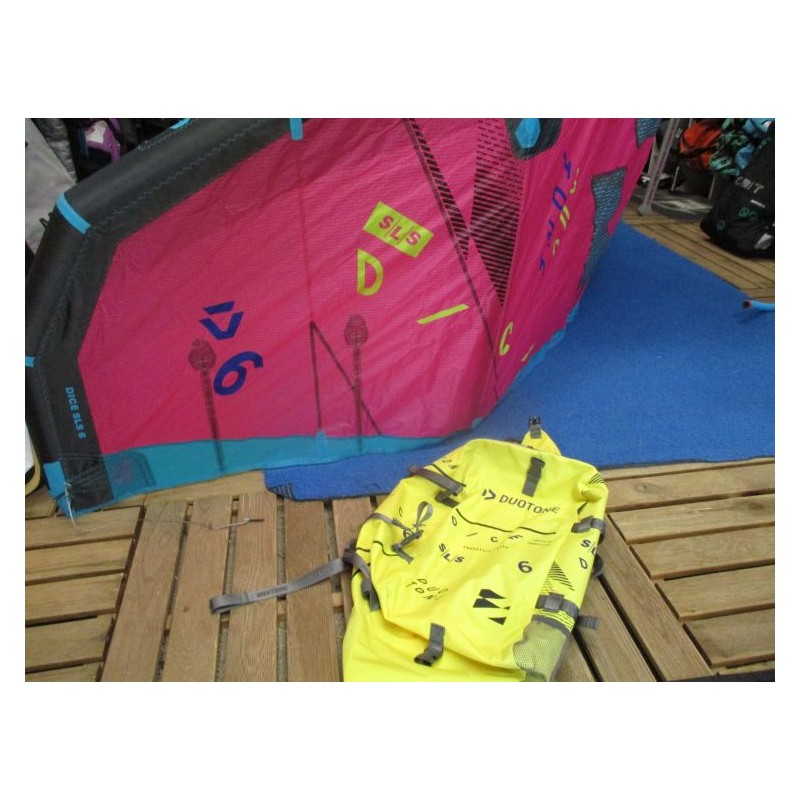 Aile nue Kitesurf TEST Duotone Dice SLS 6 m² 2025 pink/grey