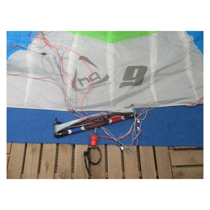 Aile complète Kitesurf occasion HQ M7 Montana 9 m²  