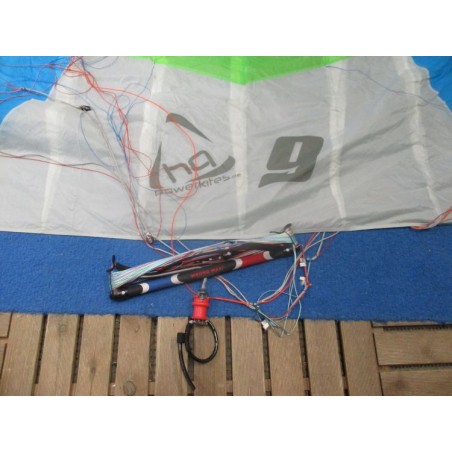 Aile complète Kitesurf occasion HQ M7 Montana 9 m²  