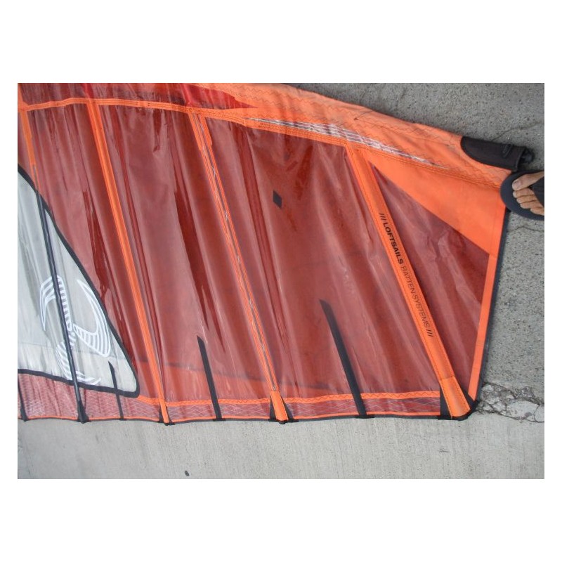 Voile Windsurf occasion Loftsails RACING BLADE 7,8 m² 2019 Orange