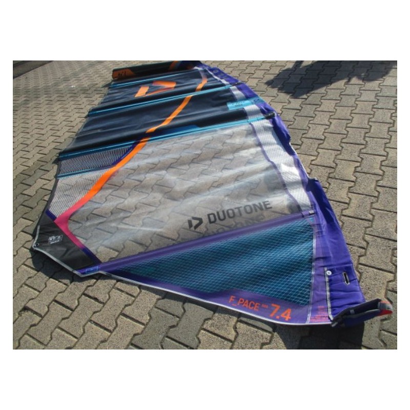 Voile Windsurf occasion Duotone F_Pace 7,4 m² 2025 BLACK/BLUE