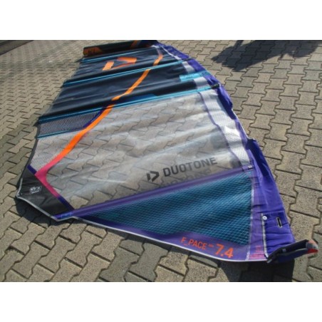 Voile Windsurf occasion Duotone F_Pace 7,4 m² 2025 BLACK/BLUE