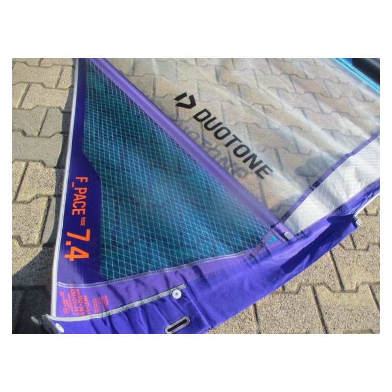 Voile Windsurf occasion Duotone F_Pace 7,4 m² 2025 BLACK/BLUE