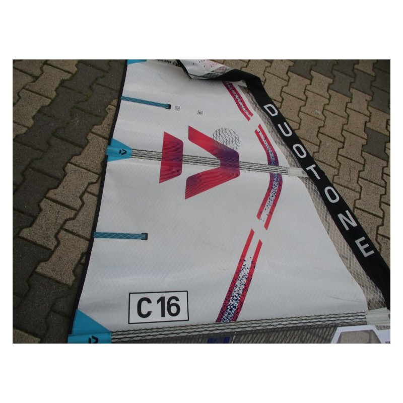 Voile Windsurf occasion Duotone Super_Hero D/LAB 4,5 m² 2025 white/turquoise
