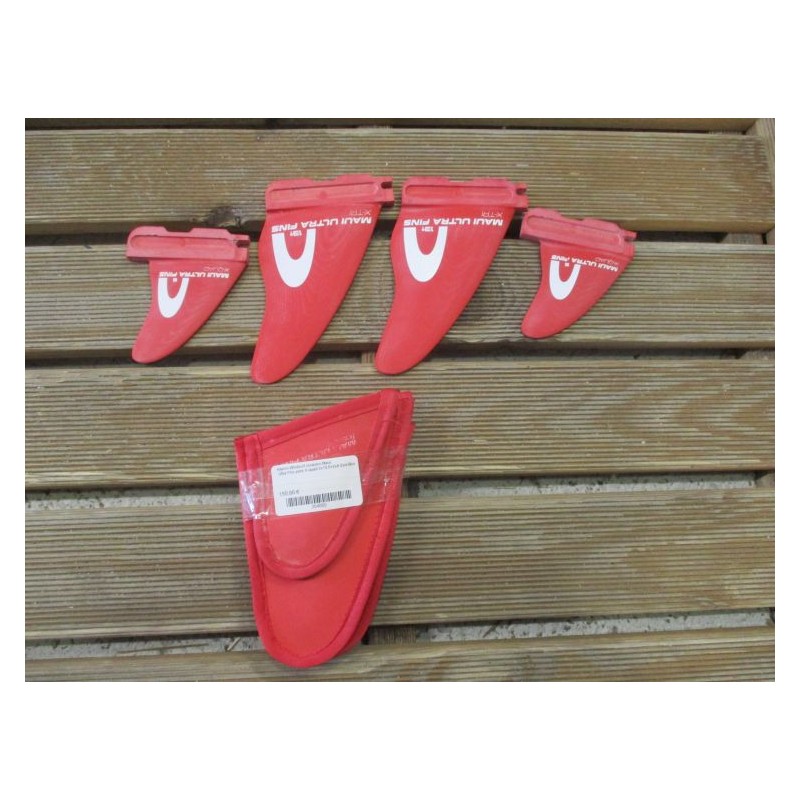 Aileron Windsurf occasion Maui Ultra Fins pack X-quad 2x13.5+2x8 Slot-Box