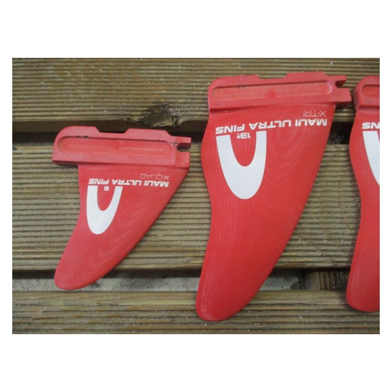 Aileron Windsurf occasion Maui Ultra Fins pack X-quad 2x13.5+2x8 Slot-Box