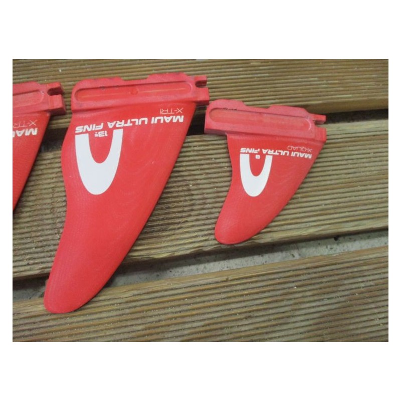 Aileron Windsurf occasion Maui Ultra Fins pack X-quad 2x13.5+2x8 Slot-Box