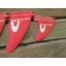 Aileron Windsurf occasion Maui Ultra Fins pack X-quad 2x13.5+2x8 Slot-Box