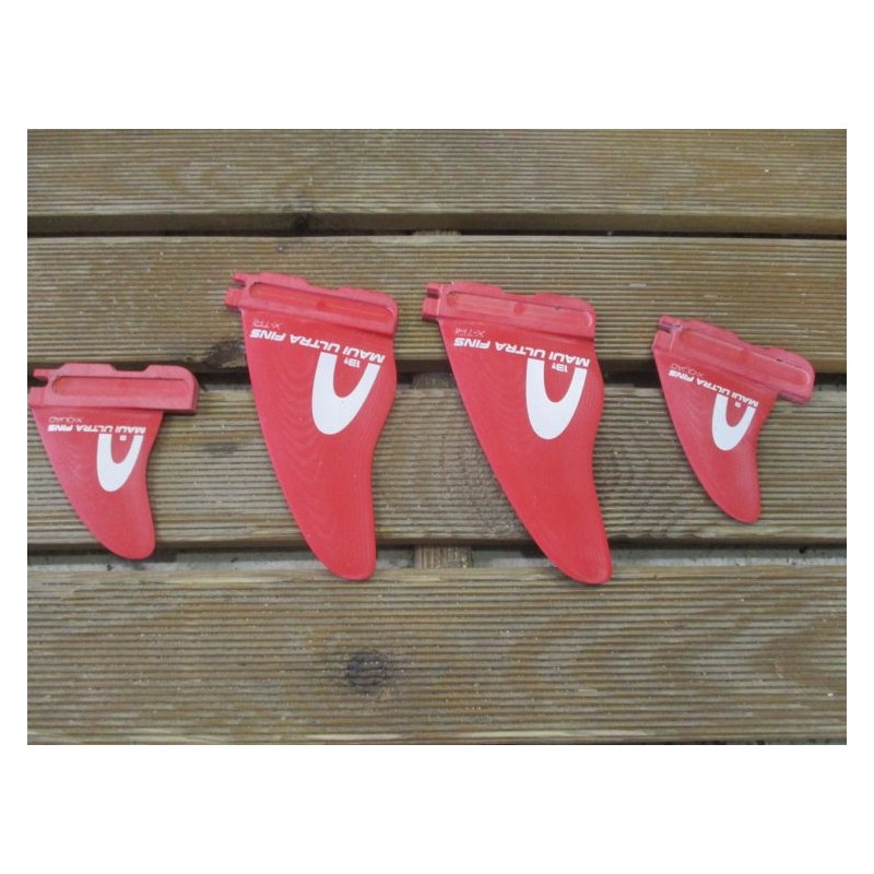 Aileron Windsurf occasion Maui Ultra Fins pack X-quad 2x13.5+2x8 Slot-Box