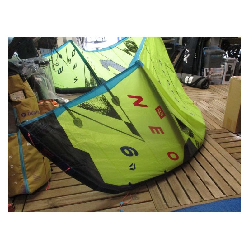 Aile nue Kitesurf occasion Duotone Neo SLS 6 m² 2025 lime/dark-grey