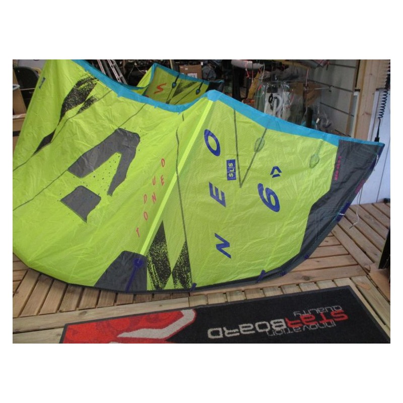 Aile nue Kitesurf occasion Duotone Neo SLS 6 m² 2025 lime/dark-grey
