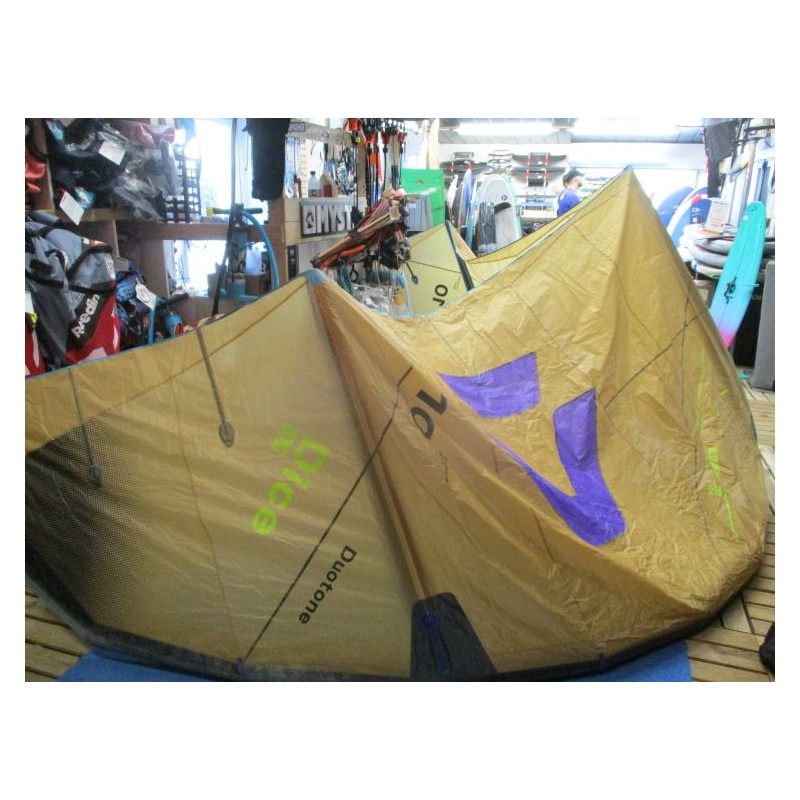 Aile nue Kitesurf TEST Duotone Dice SLS 10 m² 2026 C02:sand/purple