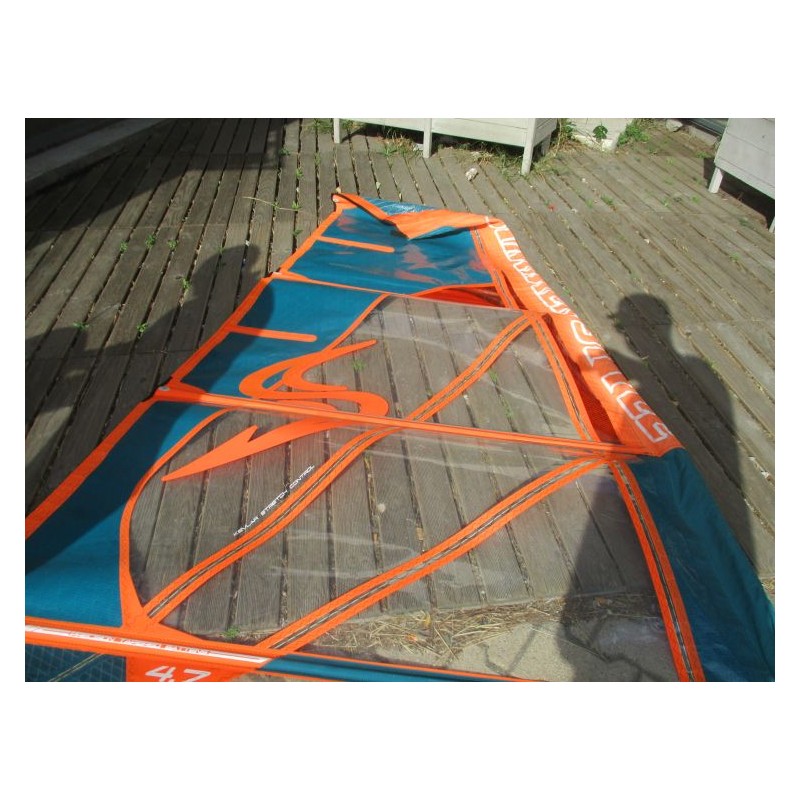 Voile Windsurf occasion Simmer ICON 4,7 m² 2021 Petrol/Orange