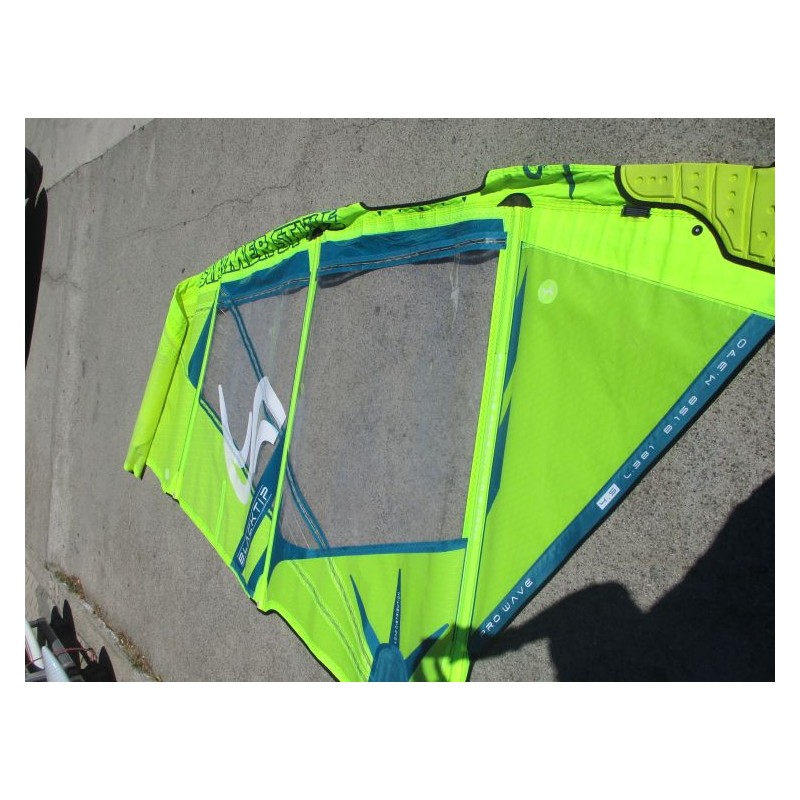 Voile Windsurf occasion Simmer BLACKTIP 4,5 m² 2022 petrol/blue