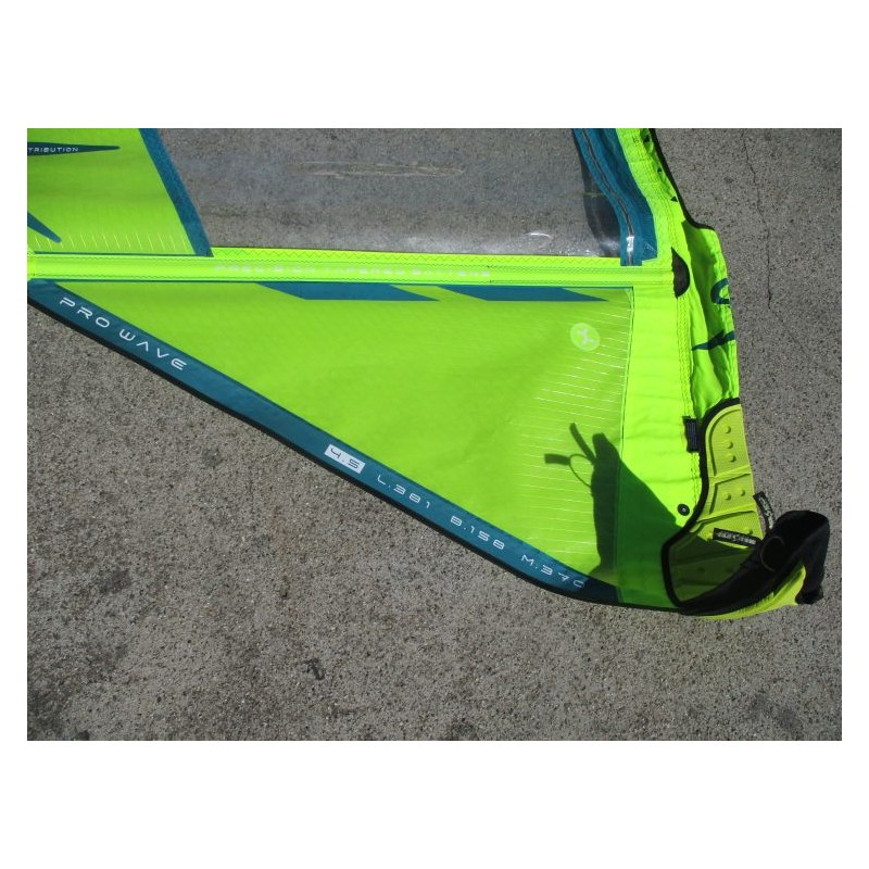 Voile Windsurf occasion Simmer BLACKTIP 4,5 m² 2022 petrol/blue