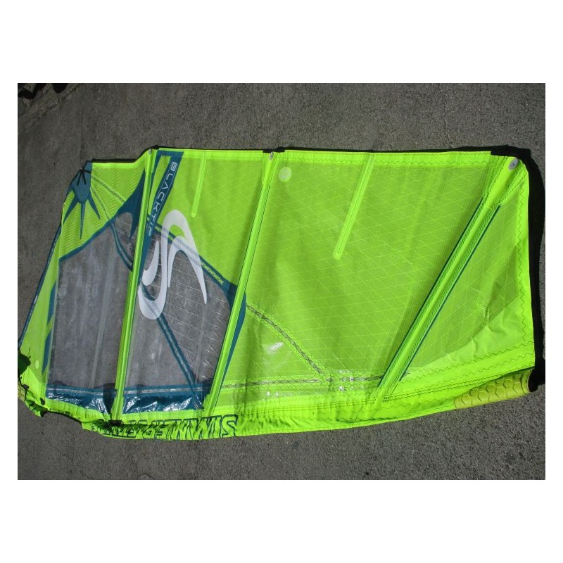 Voile Windsurf occasion Simmer BLACKTIP 4,5 m² 2022 petrol/blue