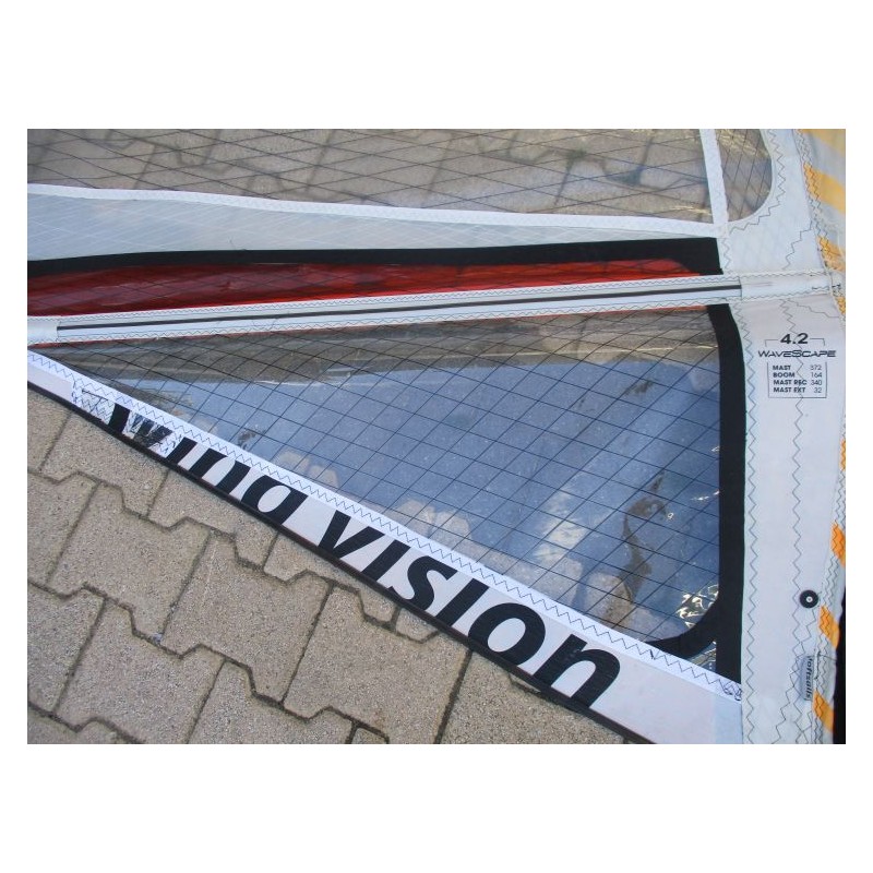 Voile Windsurf occasion Loftsails WAVESCAPE 4,2 m² 2017 Orange