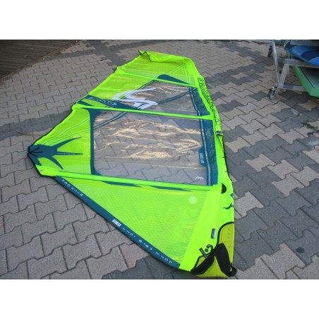Voile Windsurf occasion Simmer BLACKTIP 5 m² 2023 yellow/petrol