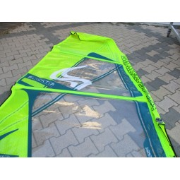 Voile Windsurf occasion Simmer BLACKTIP 5 m² 2023 yellow/petrol