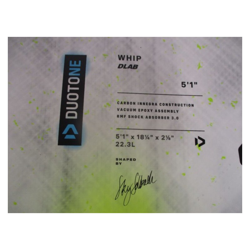 Flotteur Kitesurf occasion Duotone Whip D/LAB + pads 5'1'' x 18 1/4'' 2026