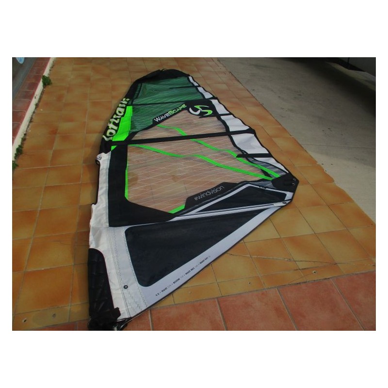 Voile Windsurf occasion Loftsails Wavescape 4,2 m² 2023 Green
