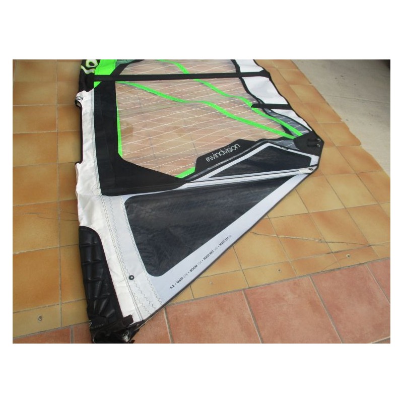 Voile Windsurf occasion Loftsails Wavescape 4,2 m² 2023 Green