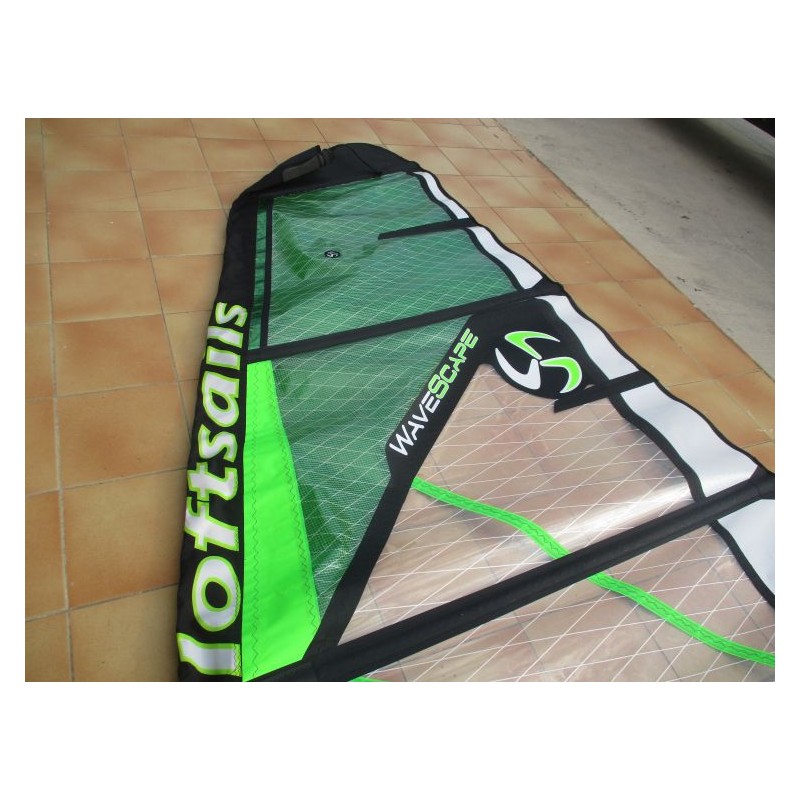 Voile Windsurf occasion Loftsails Wavescape 4,2 m² 2023 Green