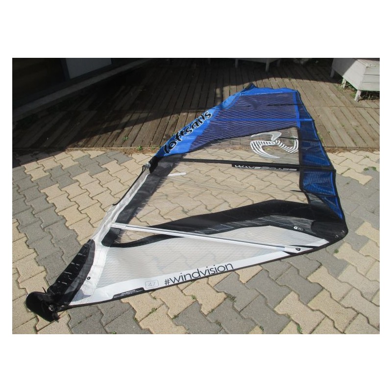 Voile Windsurf occasion Loftsails WAVESCAPE 4,7 m² 2019 Bleu