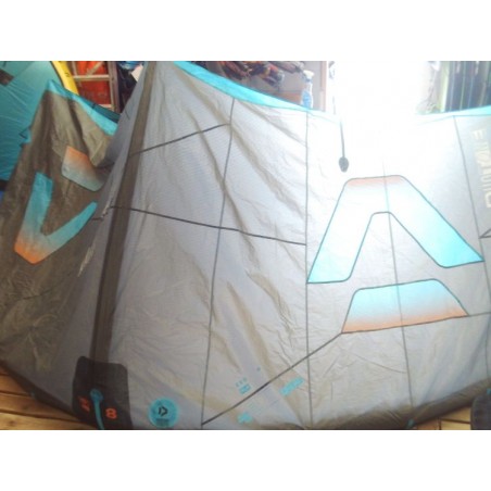 Aile nue Kitesurf occasion Duotone evo SLS 8 m² 2026 dark-grey/turquoise