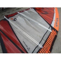 Voile Windsurf occasion Loftsails SWITCH BLADE 7,3 m² 2014 Orange